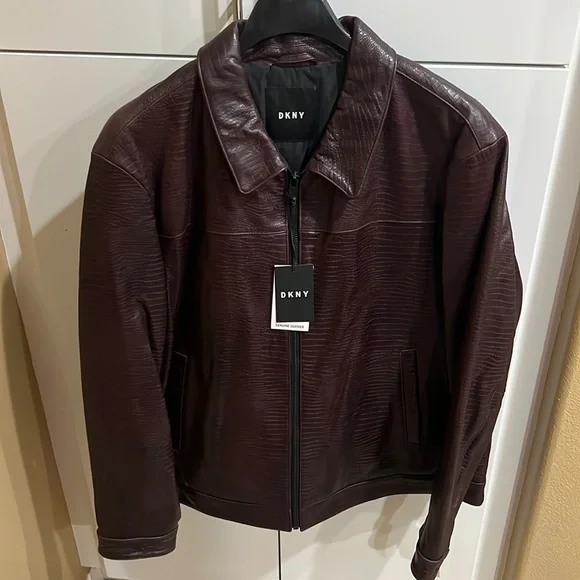 ジャケット・アウター DKNY archive leather jacket DKNY Leather Jacket (Size M) – VintageFolk